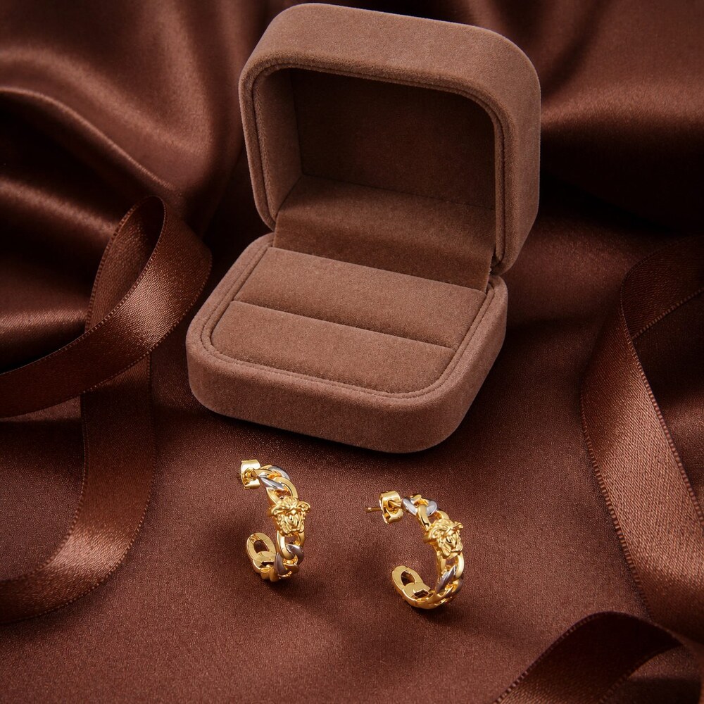 Versace Bold Statement Earrings Style 1 | New with Box - Picture 3 of 9